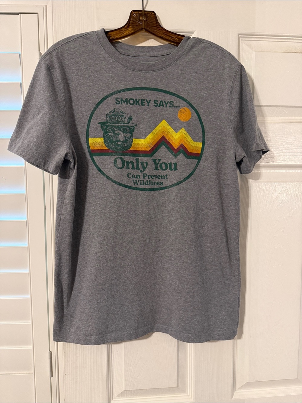 Goodfellow & Co Gray Smokey Bear Logo Tee